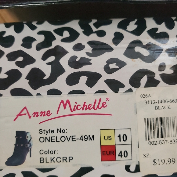 FINAL PRICE Anne Michelle Black Shoes - Picture 3 of 3